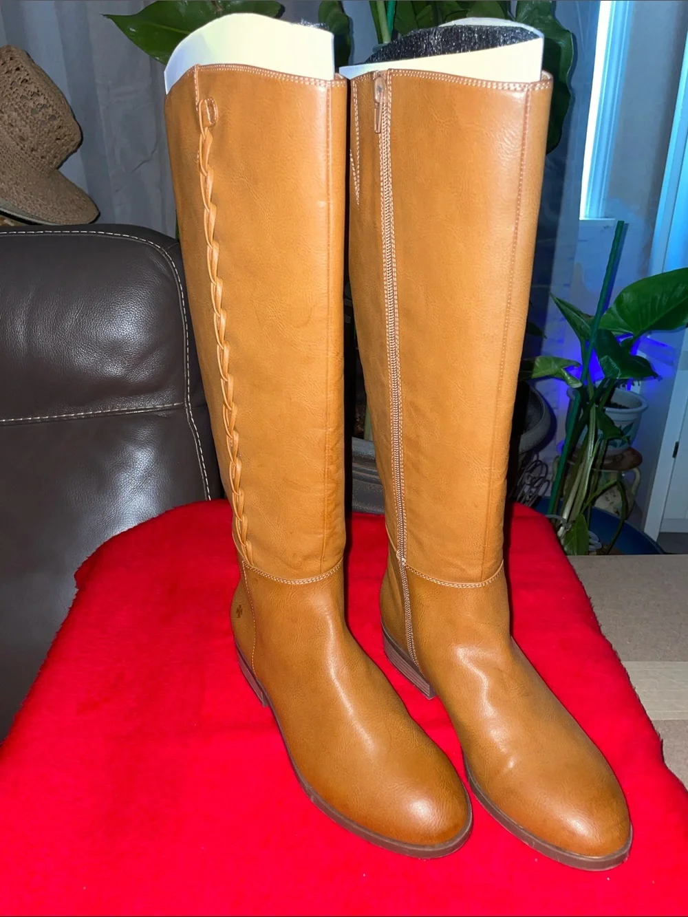 Lucky Brand Women's Over-The-Knee Boots in Cognac